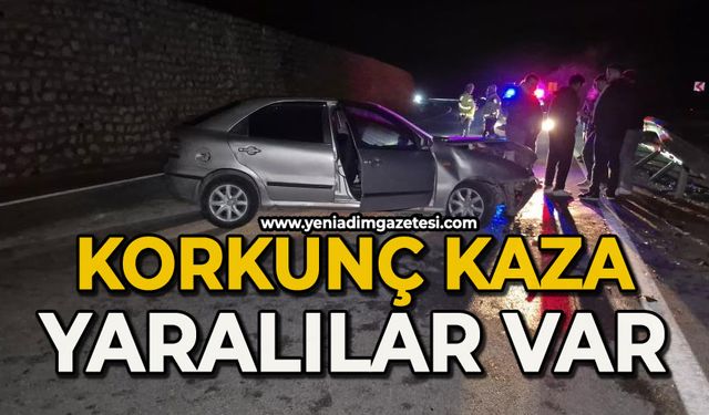 Yola çıkan yaban hayvanı kazaya neden oldu: 4 yaralı