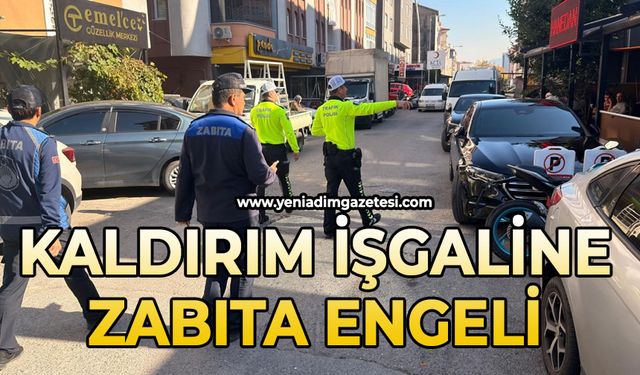 Zabıtadan şok denetim: Kaldırım işgaline izin vermediler