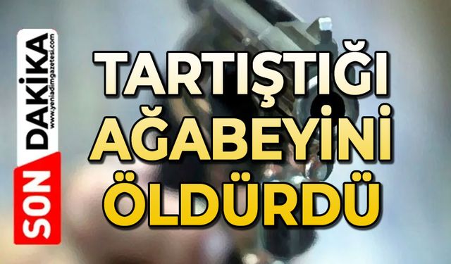 Tartıştığı ağabeyini öldürdü