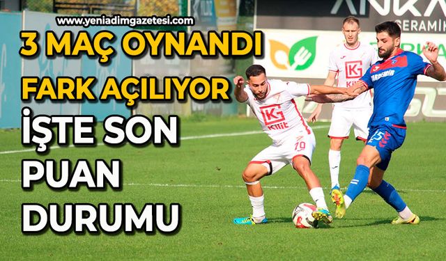 3 maç oynandı, fark açılıyor: İşte son puan durumu