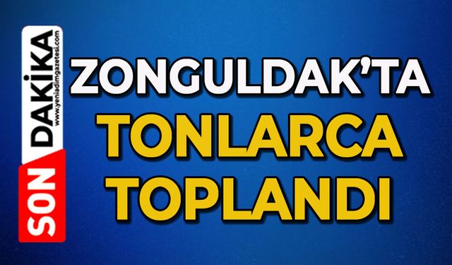 Zonguldak’ta belediyelerce 162 bin 82 ton atık toplandı