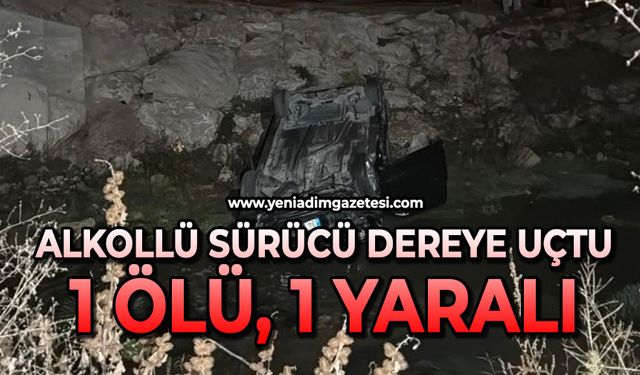 Kontrolden çıkan otomobil dereye uçtu: 1 ölü, 1 yaralı