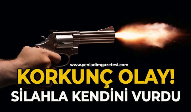 Silahla kendini vurdu