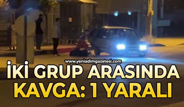 İki grup arasında kavga: 1 yaralı