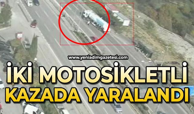 İki motosikletli kazada yaralandı
