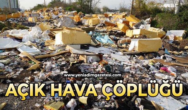 Açık hava çöplüğü: Güveç bile var