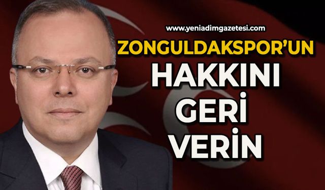 Murat Kotra Zonguldakspor’un hakkını geri verin