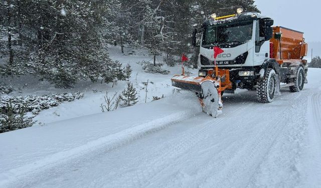 Kar yağışı nedeniyle 486 köy yolundan 263'ü ulaşıma kapandı