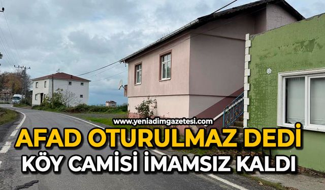 AFAD  oturulmaz dedi: Köy camisi imamsız kaldı