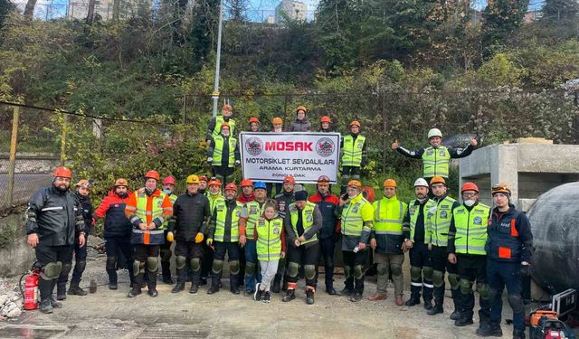 Motosiklet Sevdalıları arama ve kurtarma ekibi akredite olma yolunda