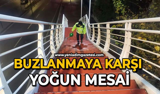 Buzlanmaya karşı yoğun mesai