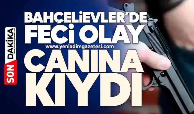 Bahçelievler’de feci olay: Canına kıydı