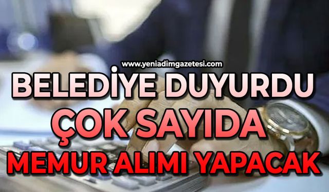 Belediye memur alımı yapacak