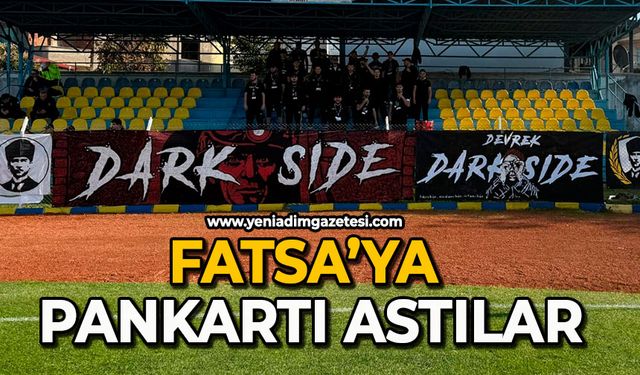 Fatsa’ya pankartı astılar