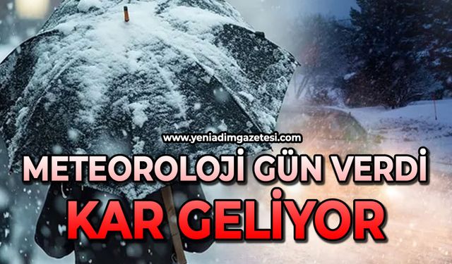 Meteoroloji gün verdi: Sağanak ve kar geliyor