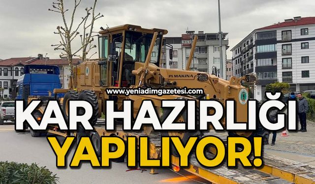 Kar hazırlığı yapılıyor