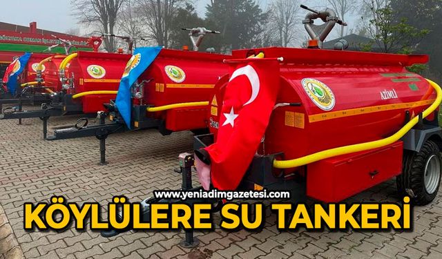 Köylülere su tankeri