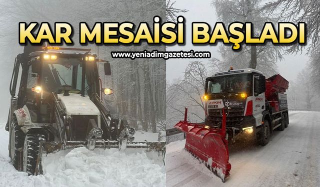 Yüksek kesimlerde kesintisiz kış mesaisi başladı