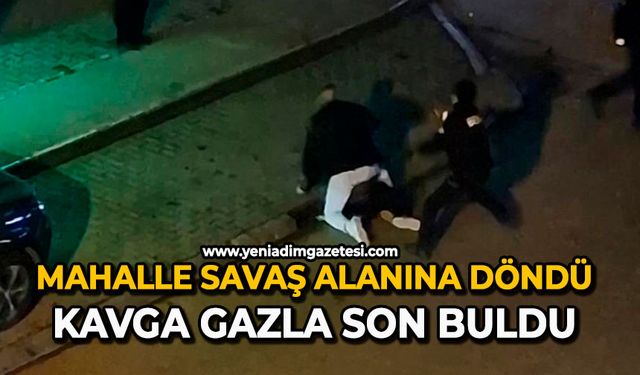 Mahalle savaş alanına döndü: Kavga gazla son buldu