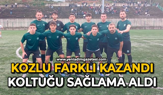 Kozlu farklı kazandı: Koltuğu sağlama aldı