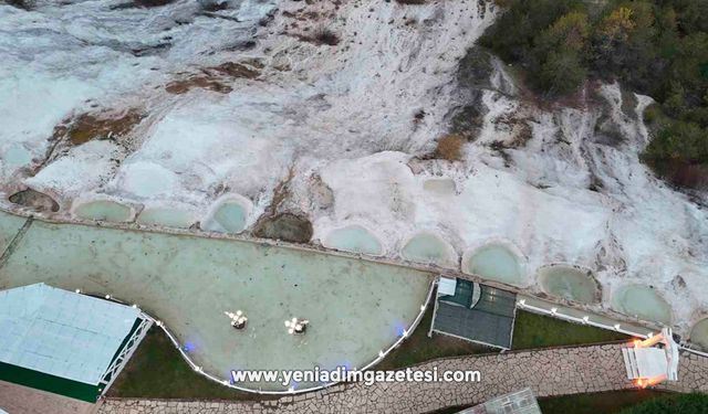 'Bolu'nun Pamukkalesi'nde kış sessizliği