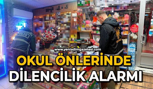 Okul önlerinde dilencilik alarmı