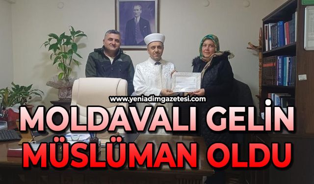 Moldavalı gelin Müslüman oldu