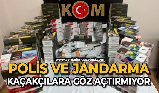 Polis ve jandarma kaçakçılara göz açtırmıyor