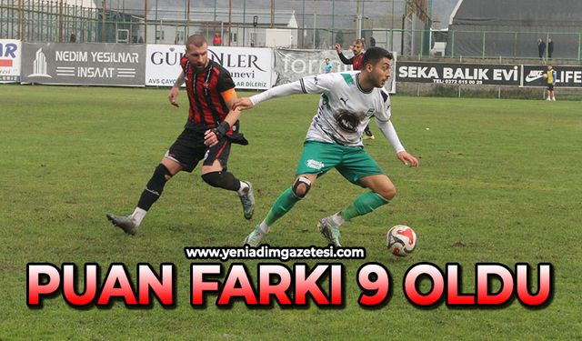 Puan farkı 9 oldu