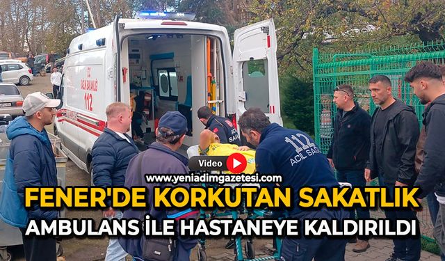 Fener'de korkutan sakatlık: Ambulans ile hastaneye kaldırıldı