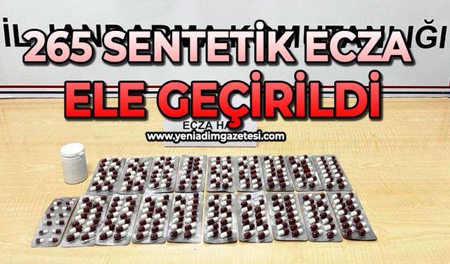 265 sentetik ecza ele geçirildi