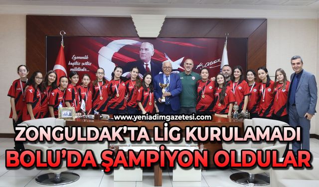 Zonguldak’ta Lig kurulamadı: Bolu’da şampiyonluk kupası aldılar