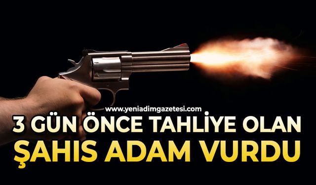 3 gün önce tahliye olan şahıs adam vurdu
