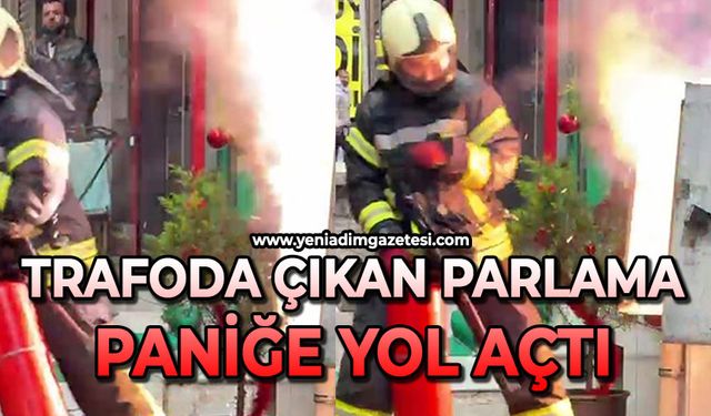 Trafoda ani parlama paniğe yol açtı