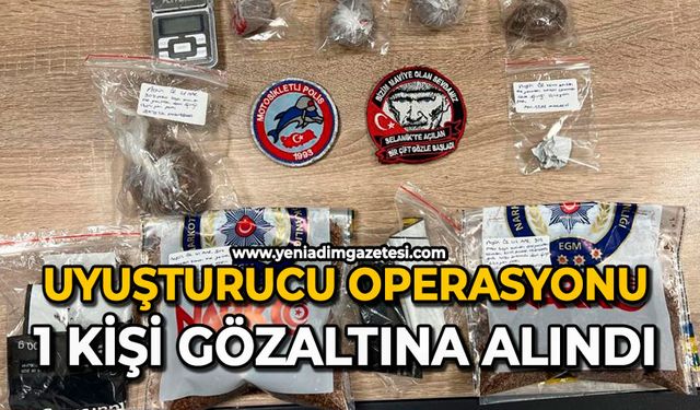 Uyuşturucu operasyonu: 1 kişi gözaltına alındı