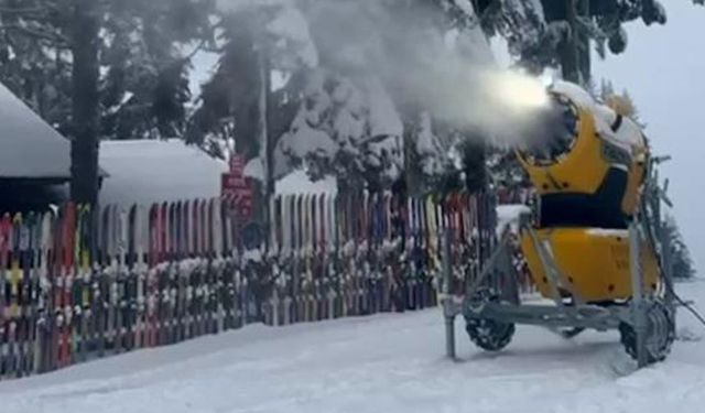Kış turizmine yapay kar desteği