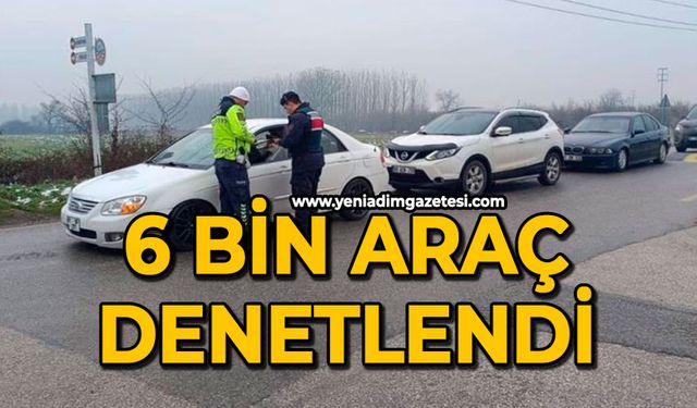 6 bin araç denetlendi