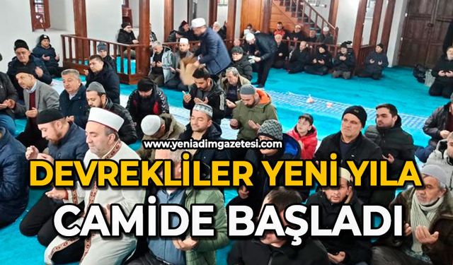 Devrekliler yeni yıla camide başladı