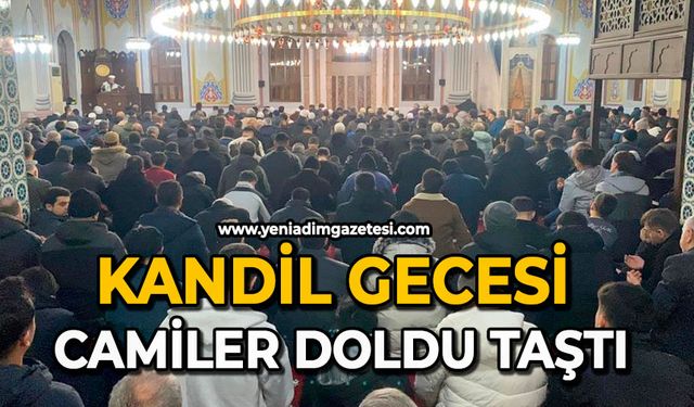 Kandil gecesi camiler doldu taştı