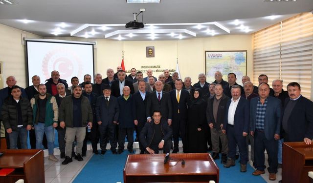 Ovacık muhtarları taleplerini İl Genel Meclisi'ne iletti