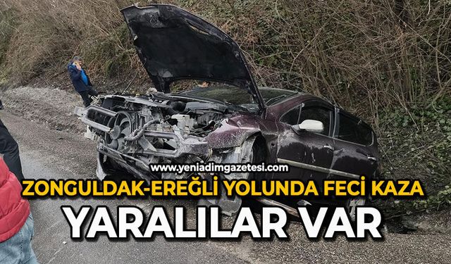 Zonguldak-Ereğli yolunda feci kaza: Yaralılar var