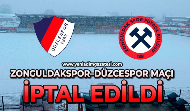 Zonguldakspor–Düzcespor maçı iptal edildi
