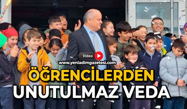 Öğrencilerden unutulmaz veda