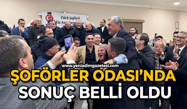 Şoförler Odası’nda sonuç belli oldu