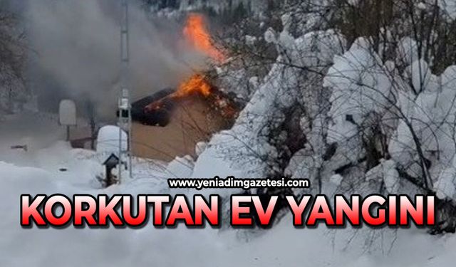 Korkutan ev yangını