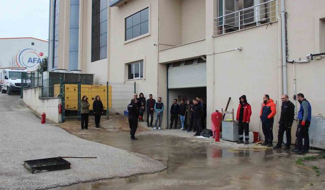 112 personeline afet ve acil durum eğitimi