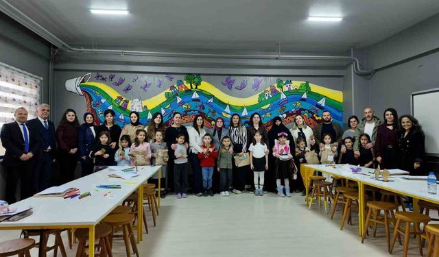 Aileler masal atölyesinde buluştu