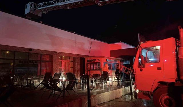 Dinlenme tesisinde korkutan yangın