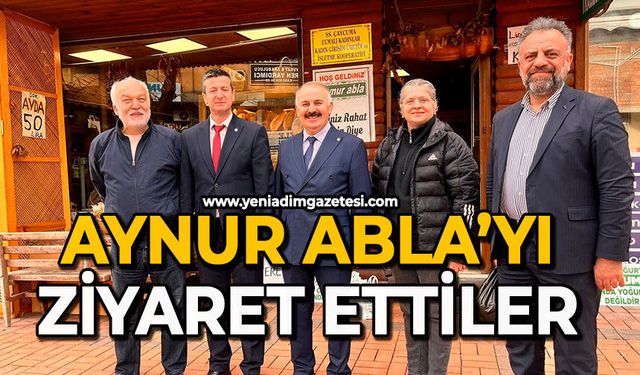 Aynur Abla’yı ziyaret ettiler