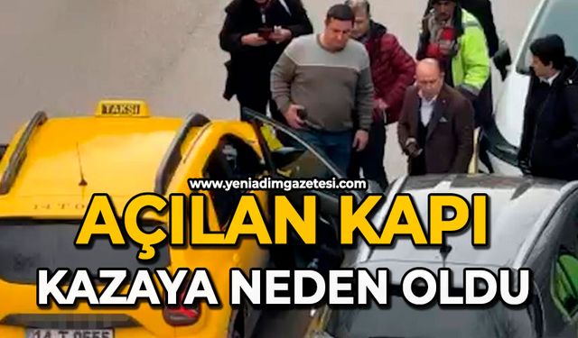Açılan kapı kazaya neden oldu
